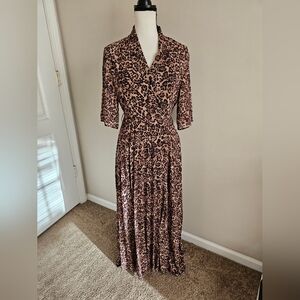 & Other Stories Leopard Print Women's Dress Size 8